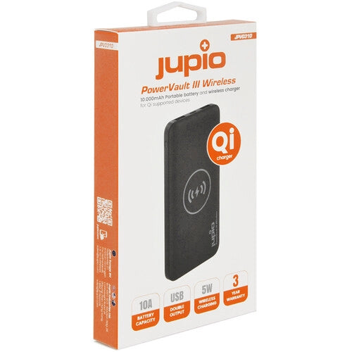 Jupio 10000Mah Power Bank Vault Iii 2-Port Usb & Wireless