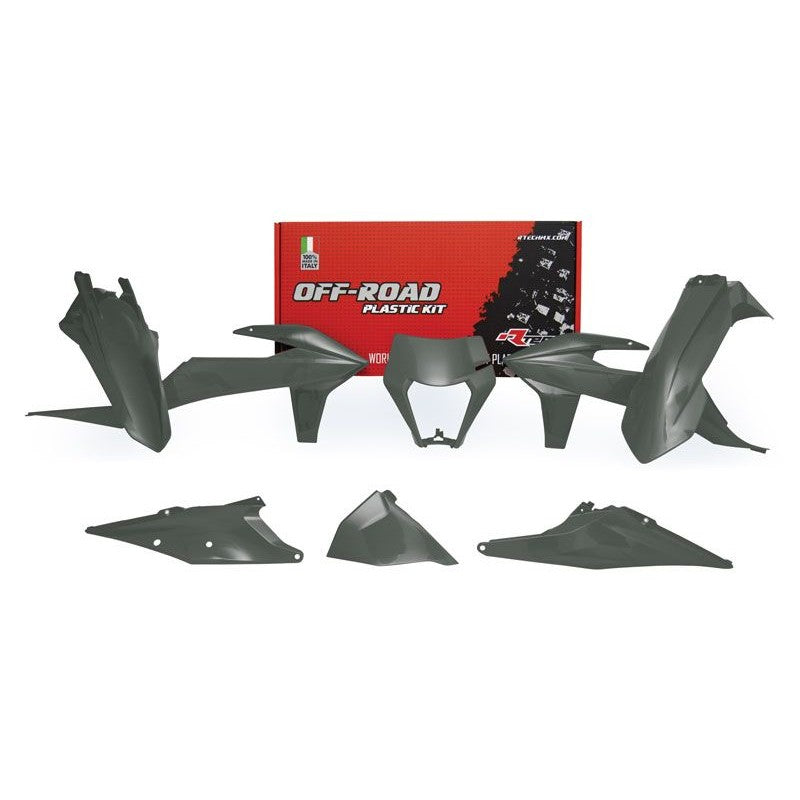 Plastics Kit Rtech Ktm 125Xcw 150Exc Tpi 250Exc Tpi 300Exc Tpi 350Excf 450Excf 500Excf Quantum Grey