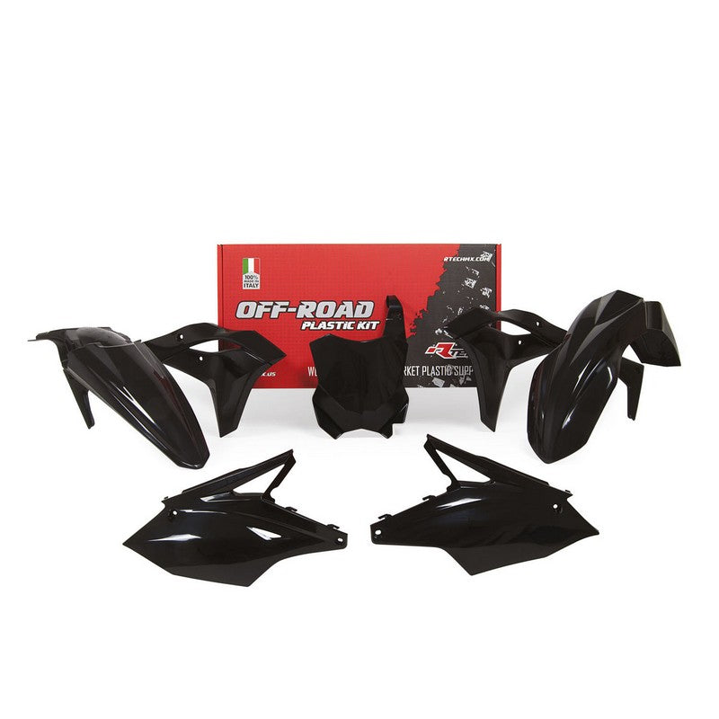 Plastics Kit Rtech Kawasaki Kx250F 17-20 Black