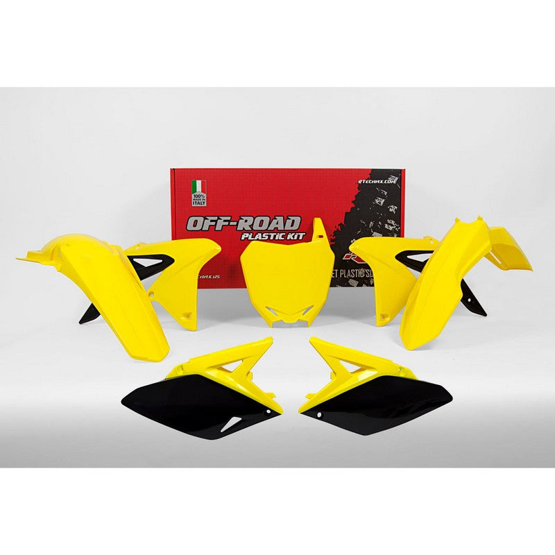 Plastics Kit Rtech Front &Rear Fenders Sidepanels &Radiator Shrouds &Front Numberplate Rmz250 10-18