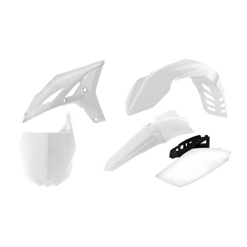 Plastics Kit Rtech W/ Front&Rear Fenders White Sidepanels&Radiator Shrouds Front Numberplate Yz250F