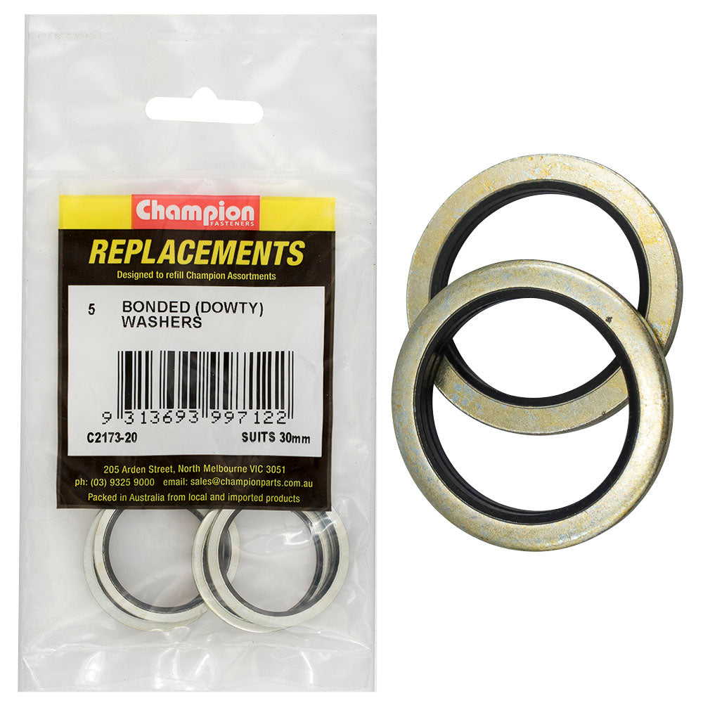 Champion Bonded Seal Washer (Dowty) 30Mm -5Pk