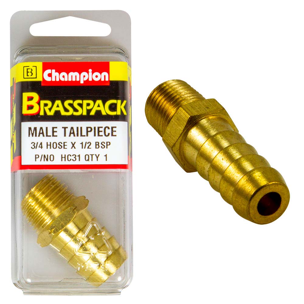 Champion Brass 3/4In X 1/2In Male Hose Barb