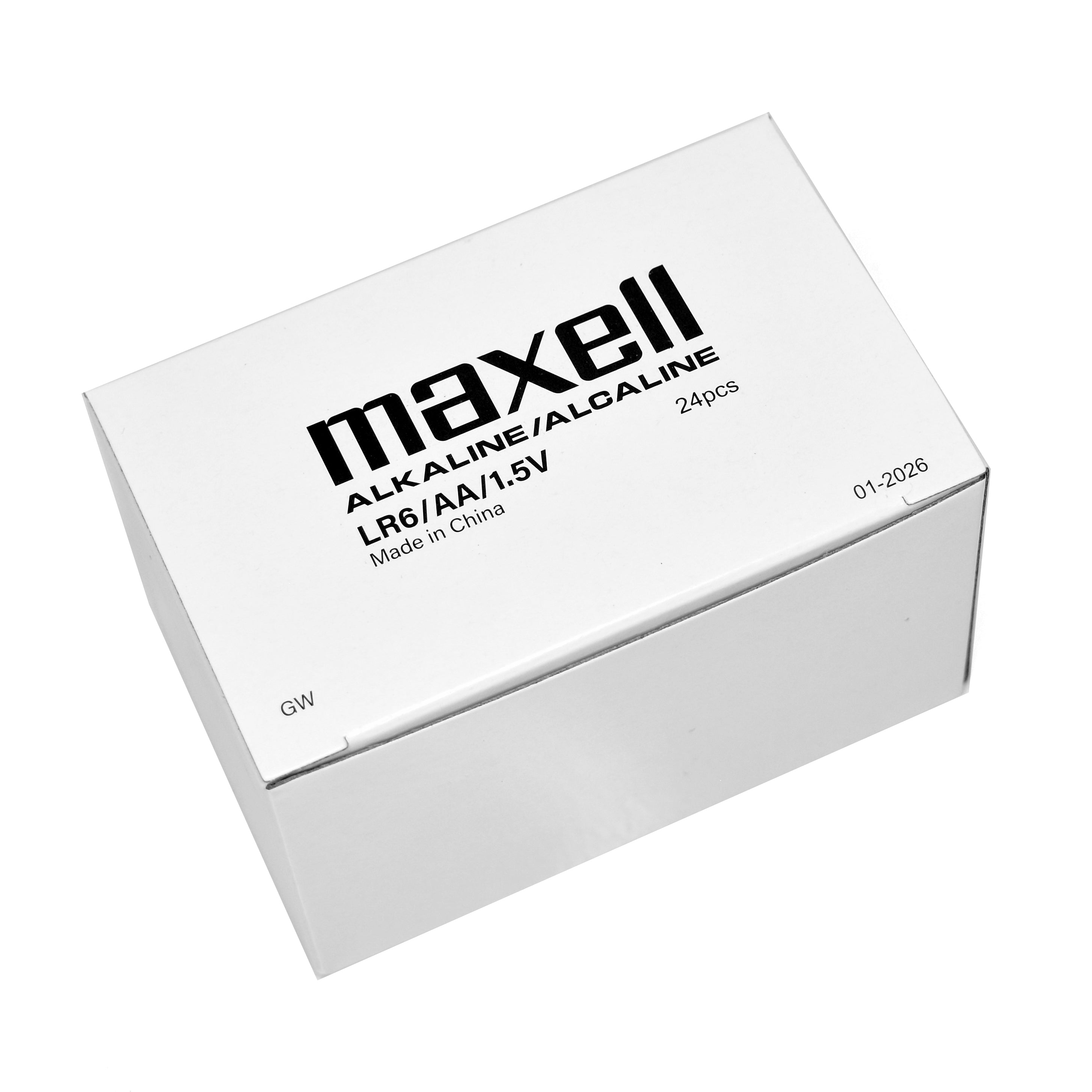 Maxell Alkaline Aa Size Bulk Six  Batteries Pack In Shrink Wrap Packaging