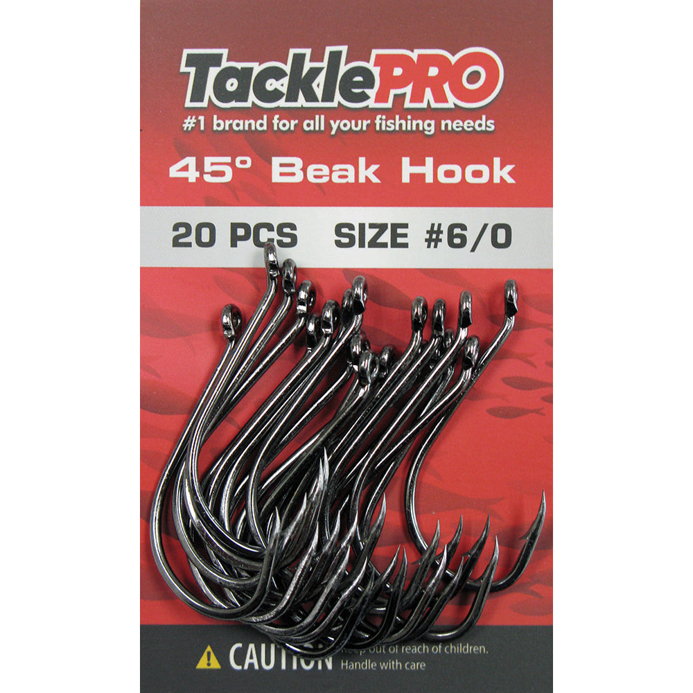 Tacklepro 45Deg. Beak Hook #6/0 - 20Pc