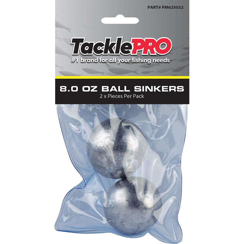 Tacklepro Ball Sinker 8.0Oz - 2Pc