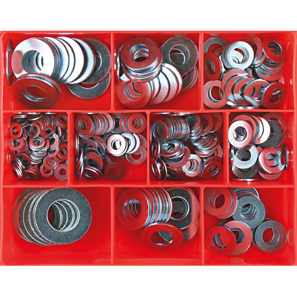 Champion 330Pc Metric/Imperial Flat Steel Washer Assortment