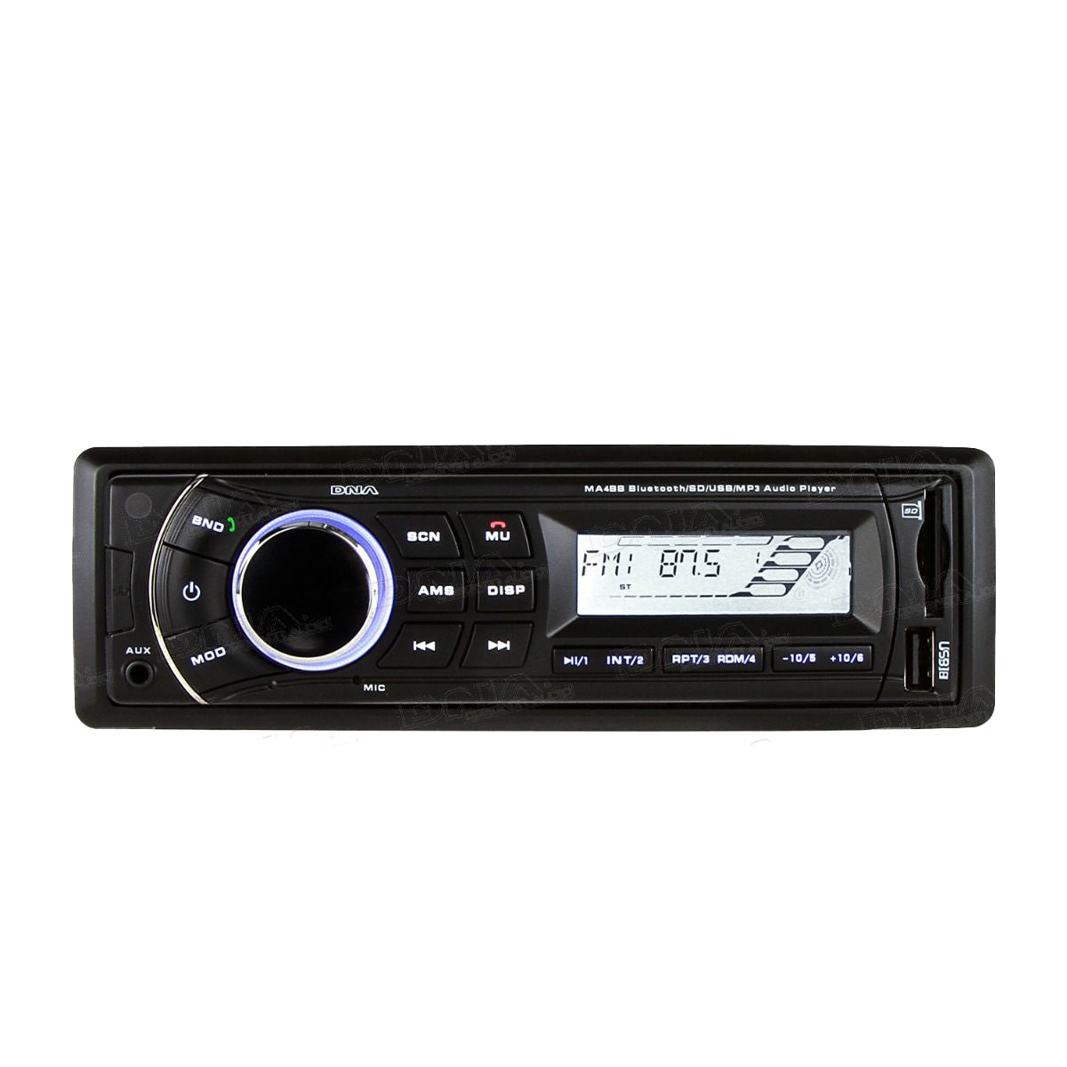 Dna Marine Head Unit With Bluetooth/Usb/Sd And Am/Fm Radio Black