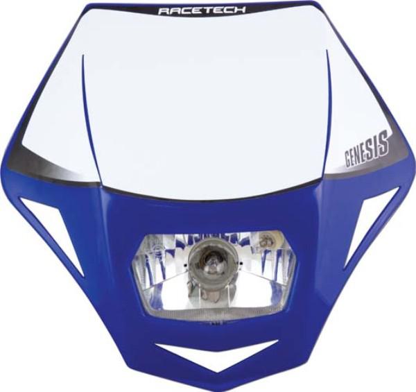 Headlight Genesis Rtech Yzf E9 Cert Park Light & Halogen Ba20D 12V 35W Bulb & Holders & Fork Straps