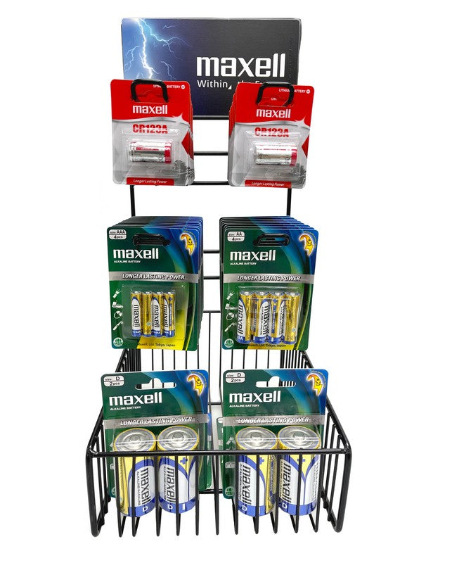 Maxell Battery Counter Stand Small