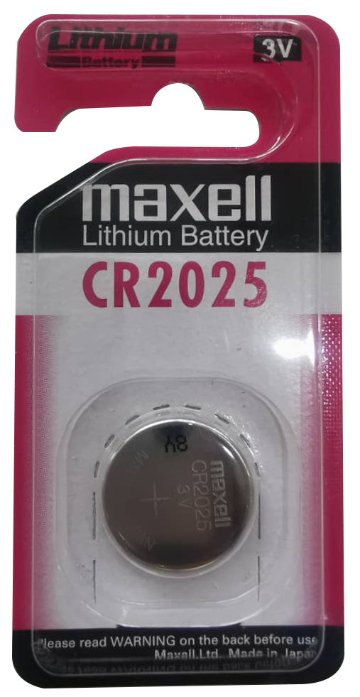 Maxell Lithium Battery Cr2025 3V Single Blister Pack