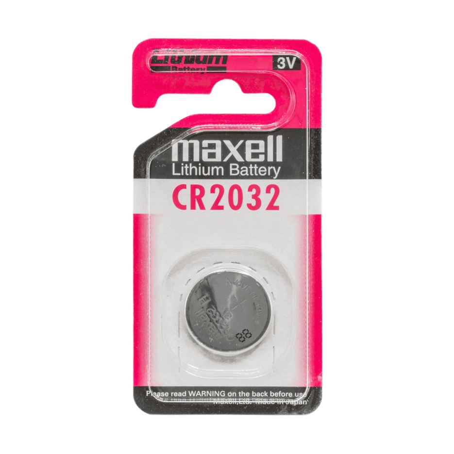 Maxell Lithium Battery Cr2032H 3V Retail Packaging 1 Each