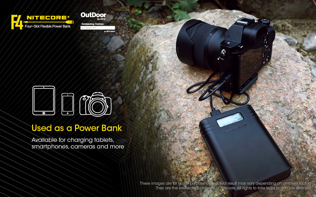 Nitecore Flexible Power Bank And 18650 Battery Charger