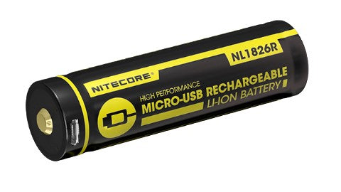 Nitecore Li-Ion Usb Rechargeable Battery 18650 (2600Mah)