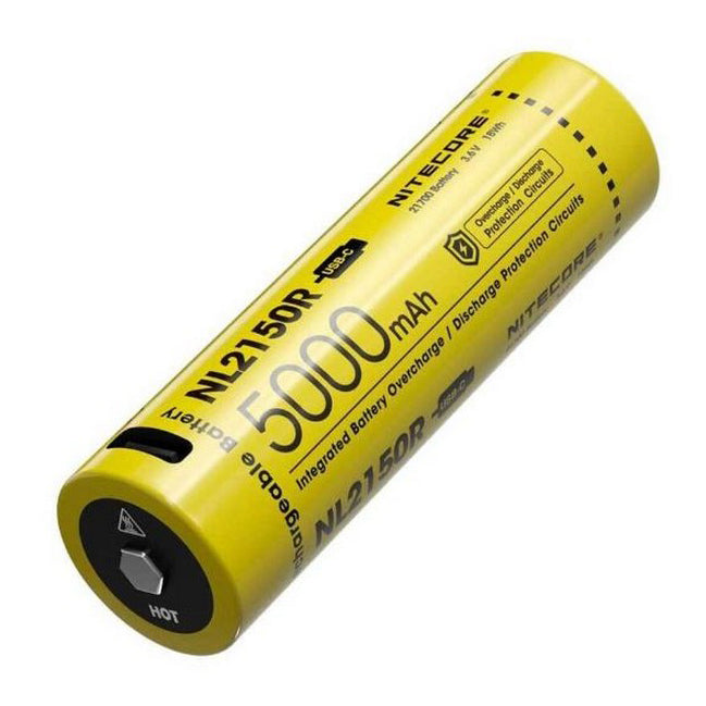 Nitecore Li-Ion 21700 Rechargeable Battery 5000Mah With Usb-C Port