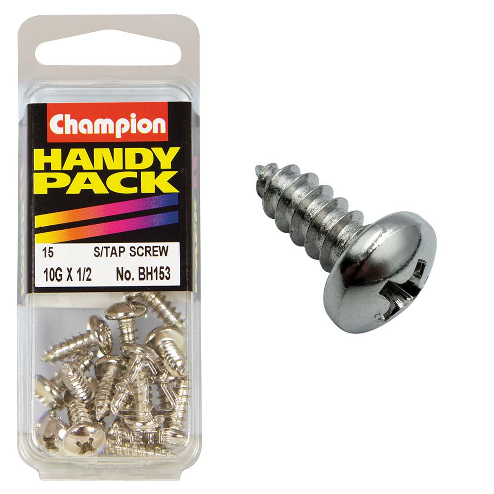 Champion 10G X 1/2In S/Tap Set Screw - Pan Hd