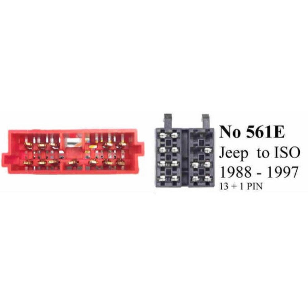Car Stereo Harness Jeep Cherokee/Wrangler 1988 - 1997 (2 Plugs 13+1)