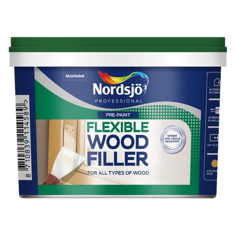 Nordsjo Professional Flexible Wood Filler Natural 500Ml (810G)