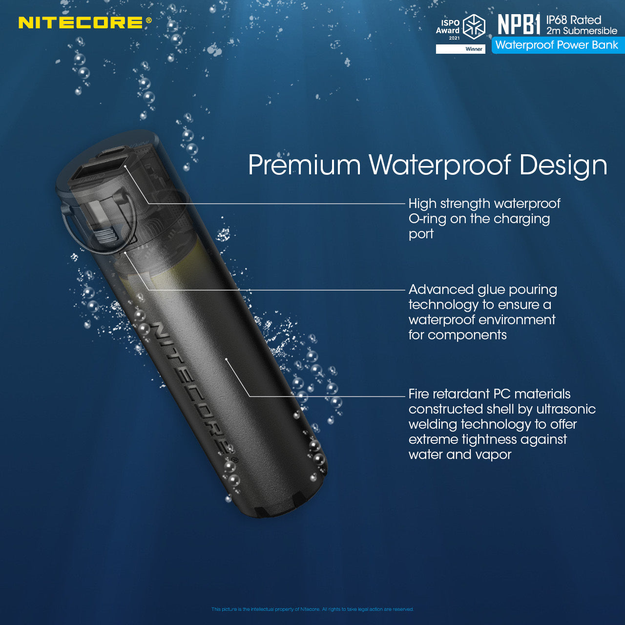 Nitecore 5000Mah Power Bank Waterproof