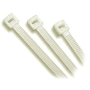 200 X 7.6Mm Nylon Cable Tie-Natural - 100Pc