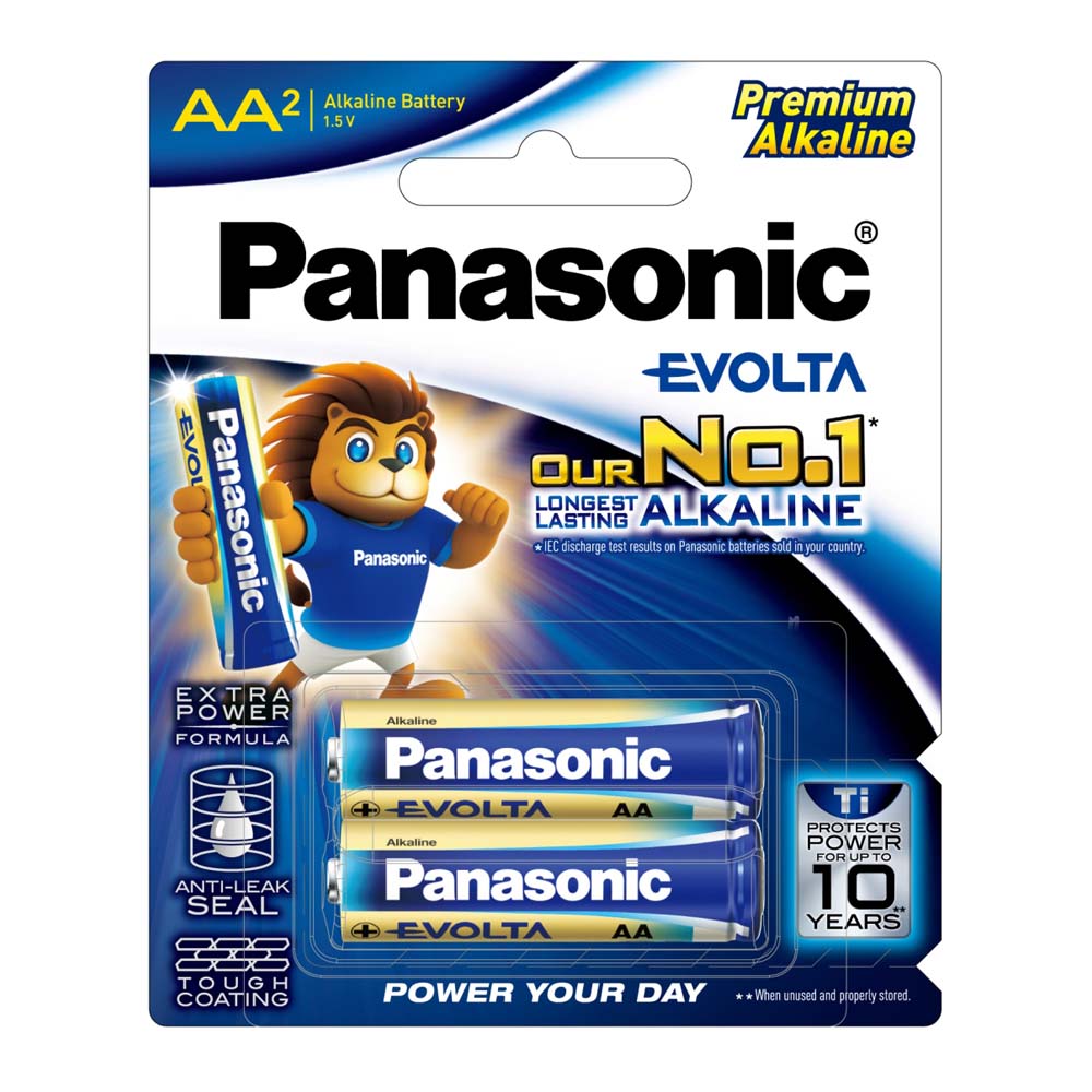 Panasonic Aa Battery Evolta Alkaline (2Pk)