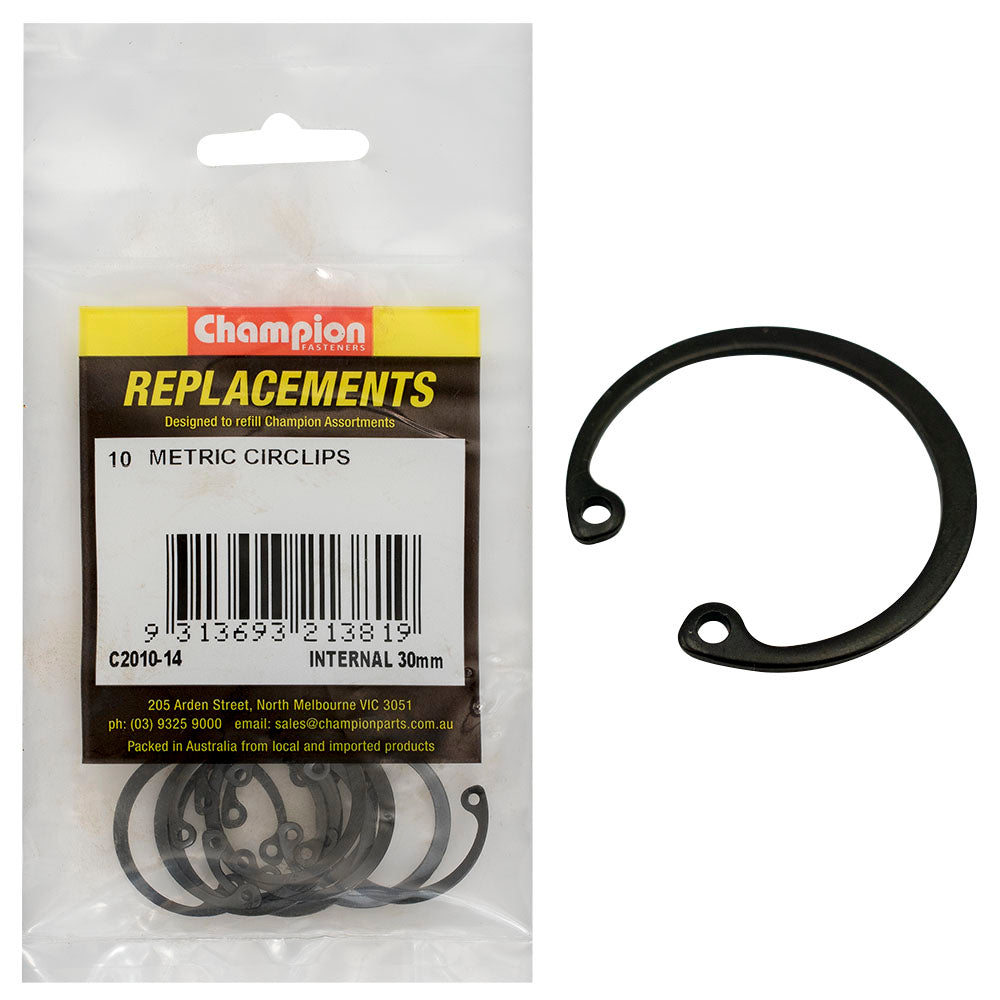 Champion 30Mm Internal Circlip -10Pk