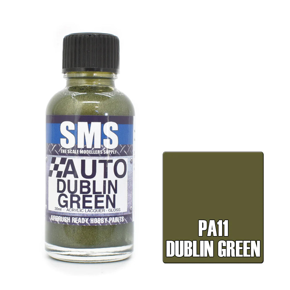 Airbrush Paint 30Ml Auto Dublin Green Scale Modellers Supply