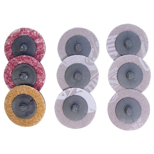 Ampro Air Sanding Pad Set 50Mm 9Pc (For A3028)
