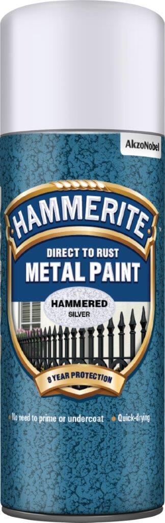Hammerite Hammered 400Ml Aerosol  Silver
