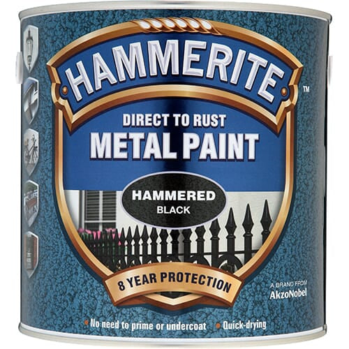 Hammerite Hammered 2.5Litre Black