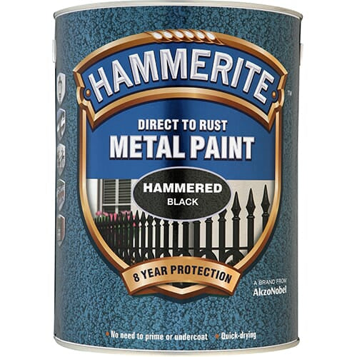 Hammerite Hammered 5Litre Black