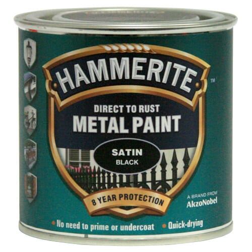 Hammerite Satin 250Ml Black
