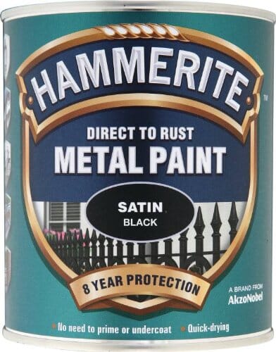 Hammerite Satin 750Ml Black