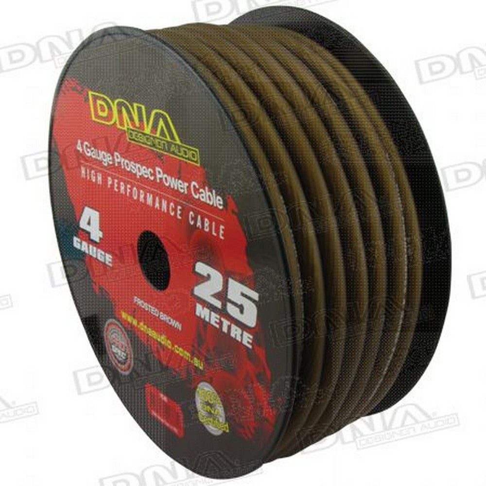 Dna Cable 4 Gauge Power Cable Brown 25Mtr