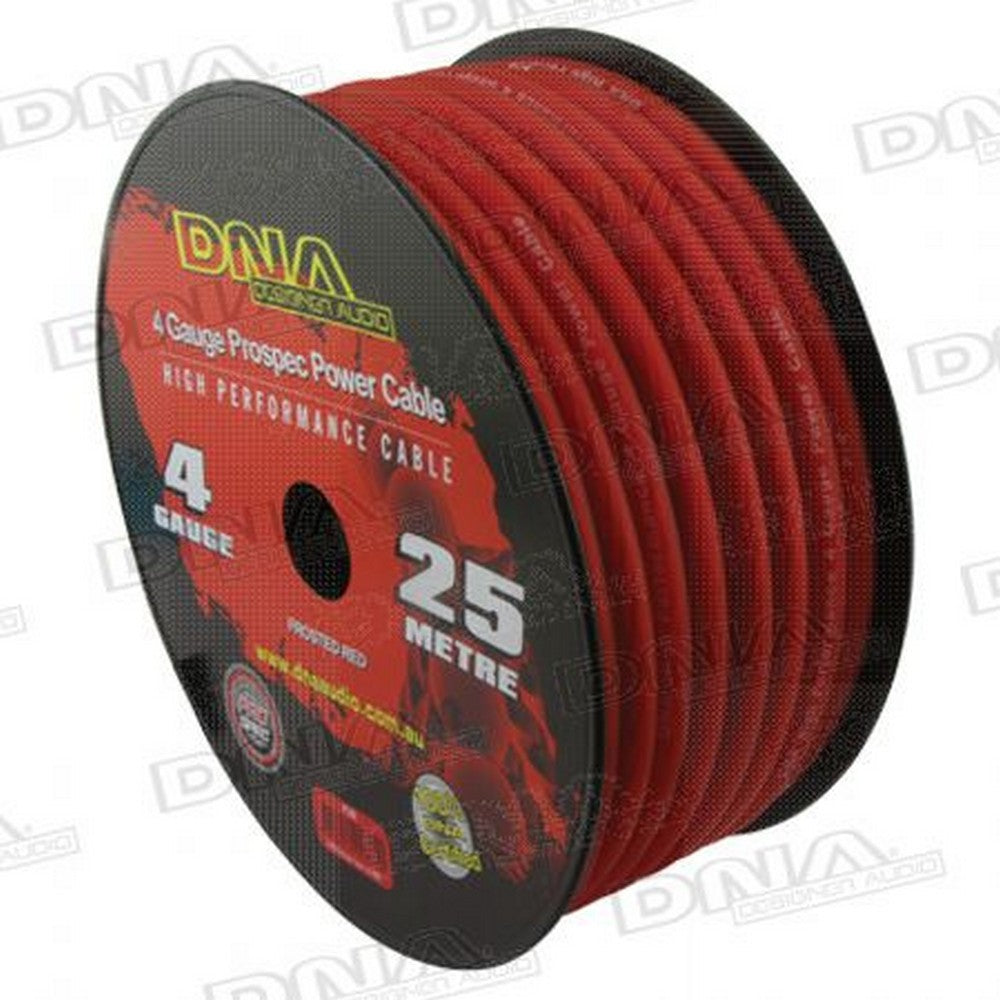 Dna Cable 4 Gauge Power Cable  Red 25 Mtr