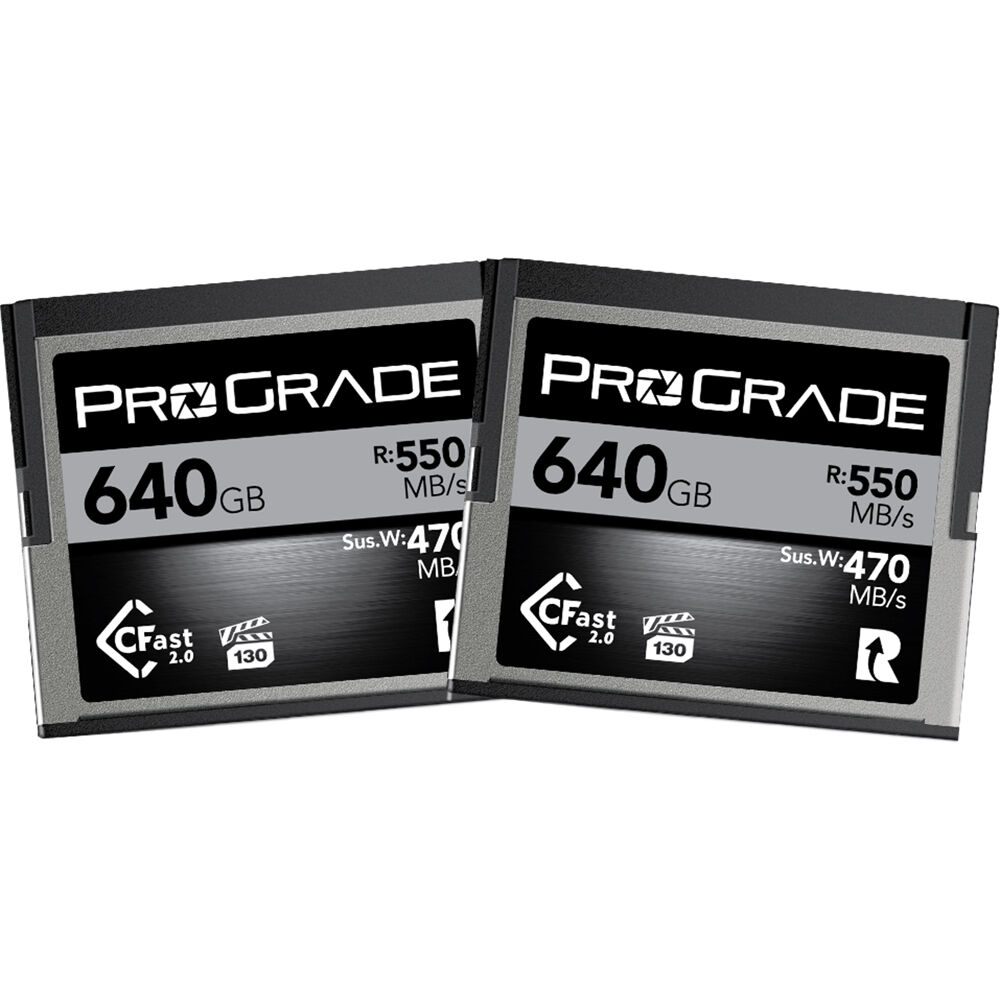 Prograde Digital Cfast Cobalt 640Gb R550Mb/S W470Mb/S 2Pk