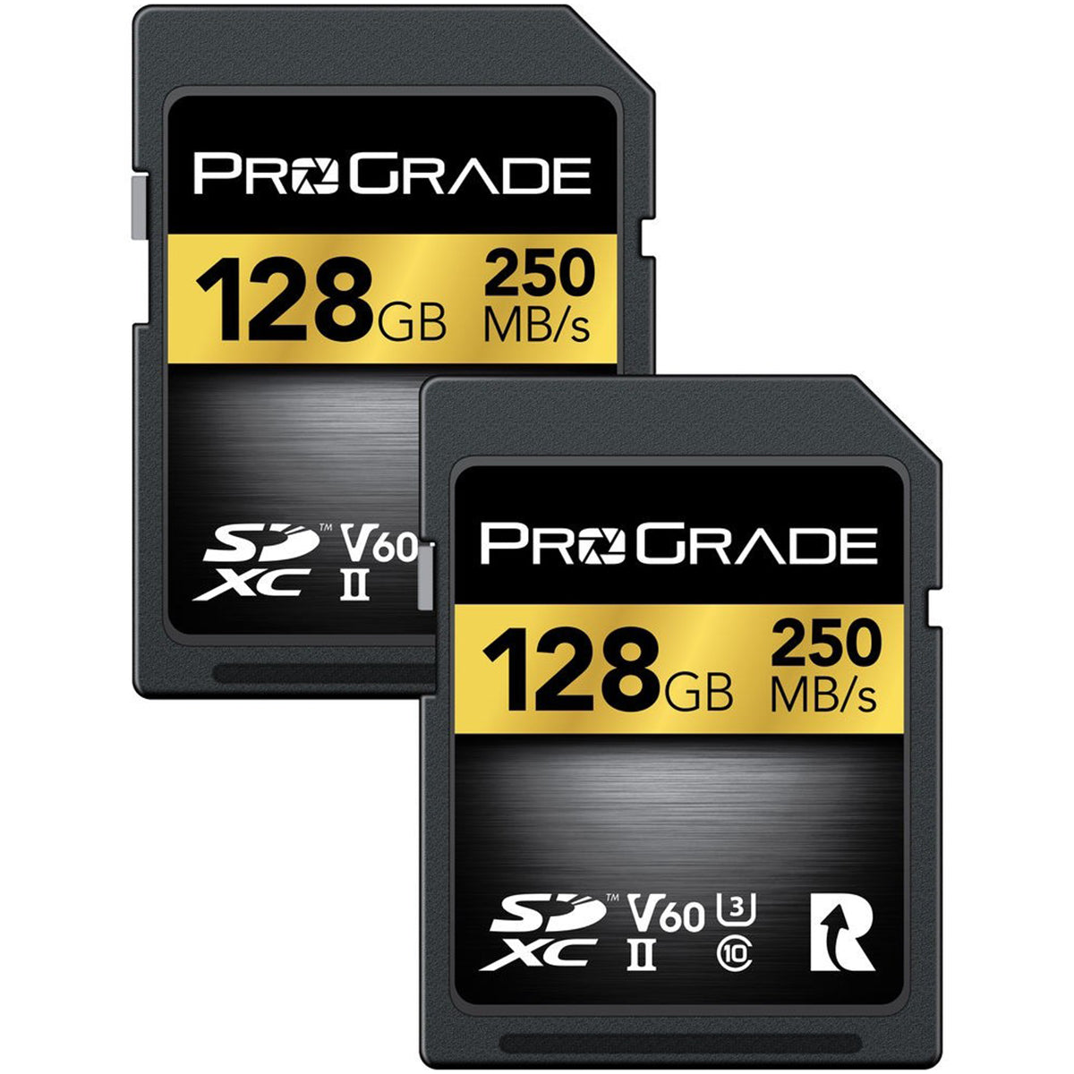 Prograde Digital Sdxc Gold Uhs-Ii 128Gb R250Mb/S W120Mb/S V60 2Pk