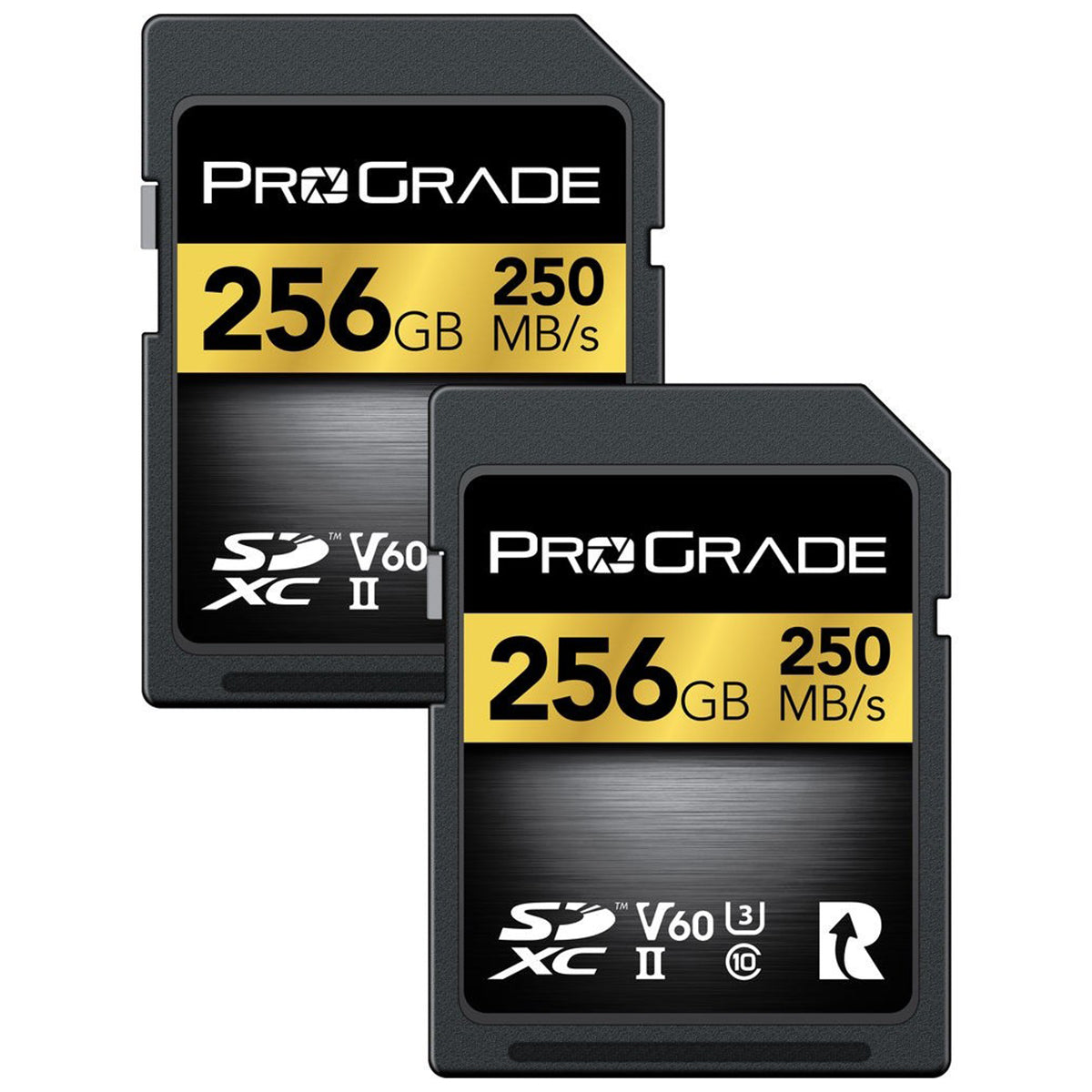 Prograde Digital Sdxc Gold Uhs-Ii 256Gb R250Mb/S W120Mb/S V60 2Pk