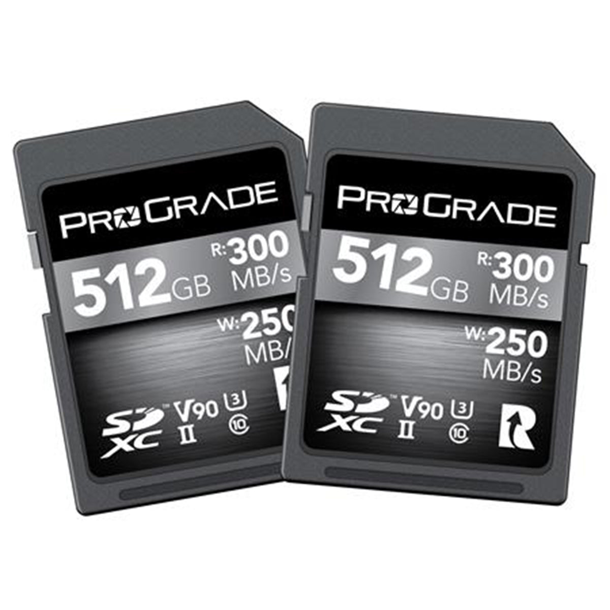 Prograde Digital Sdxc Cobalt Uhs-Ii 512Gb R300Mb/S W250Mb/S V90 2Pk