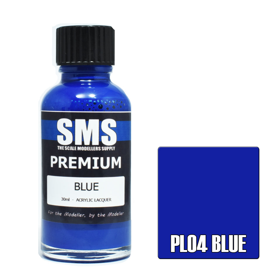 Airbrush Paint 30Ml Premium Blue Acrylic Lacquer Scale Modellers Supply