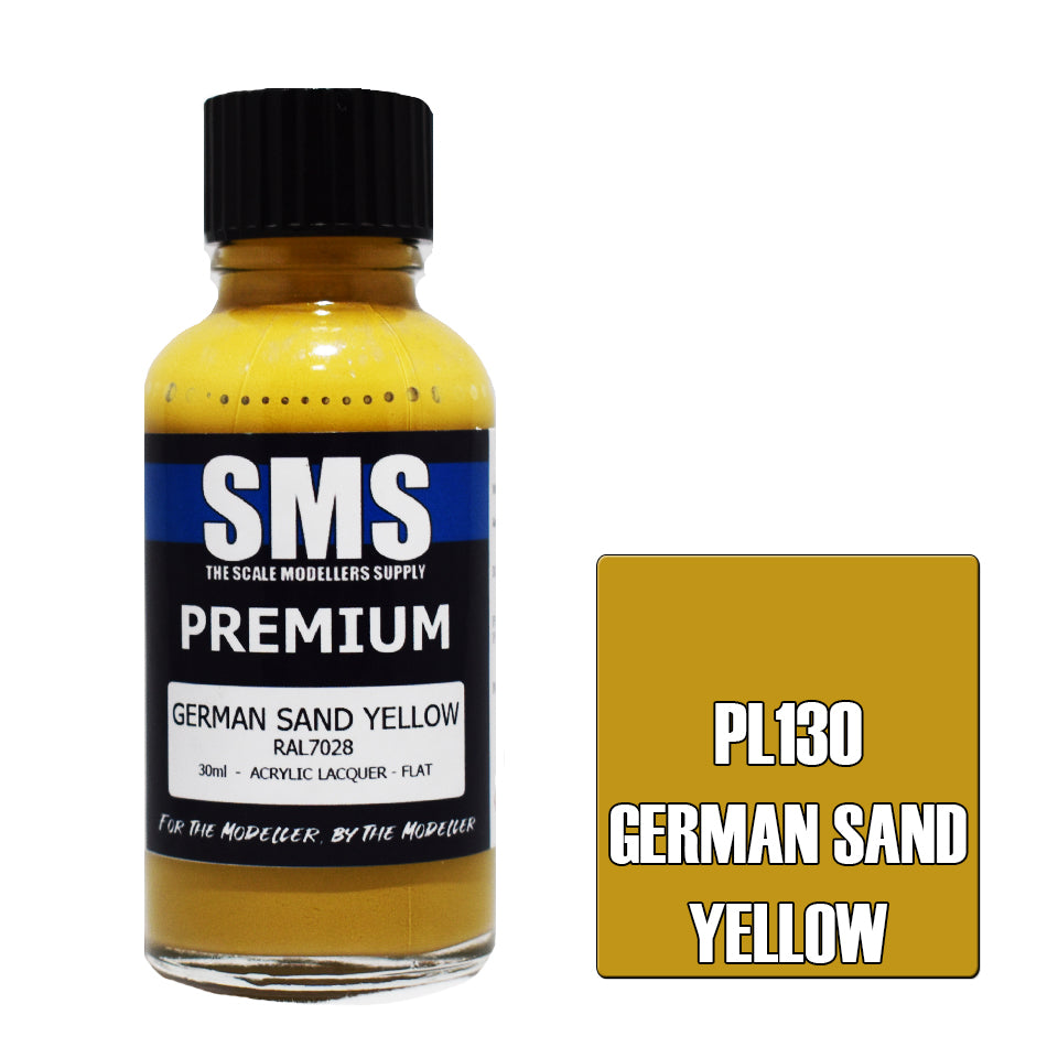 Air Brush Paint 30Ml Premium German Sand Yellow  Acrylic Lacquer Scale Modellers Supply