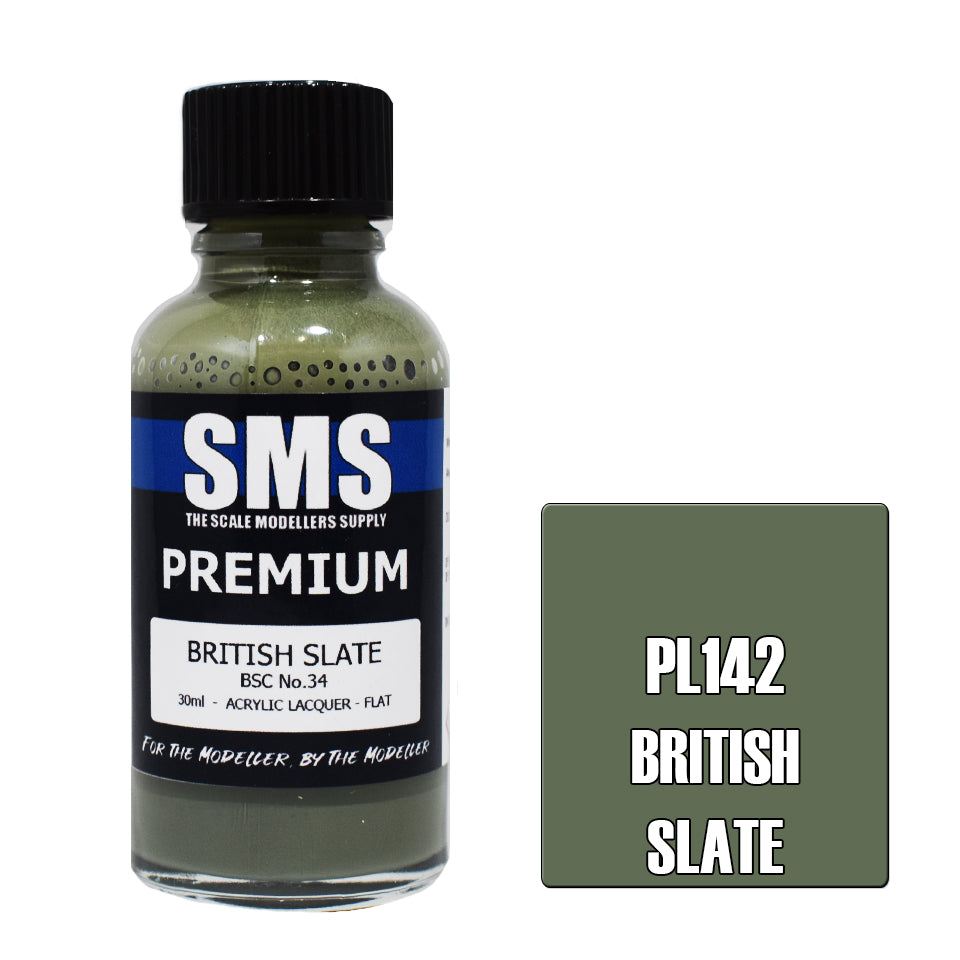 Air Brush Paint 30Ml Premium British Slate Acrylic Lacquer Scale Modellers Supply