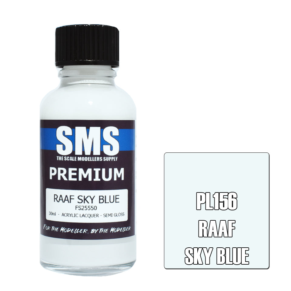 Air Brush Paint 30Ml Premium Raaf Sky Blue  Acrylic Lacquer Scale Modellers Supply