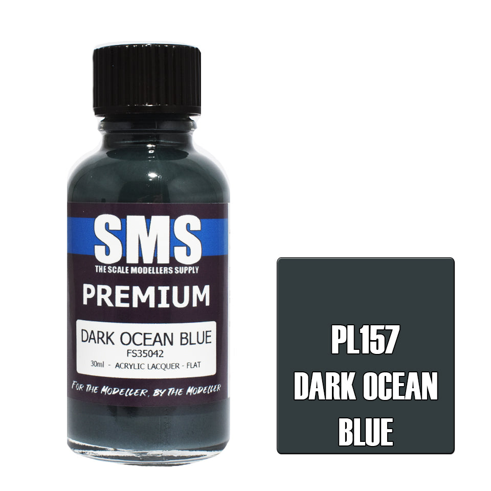 Air Brush Paint 30Ml Premium Dark Ocean Blue Acrylic Lacquer Scale Modellers Supply