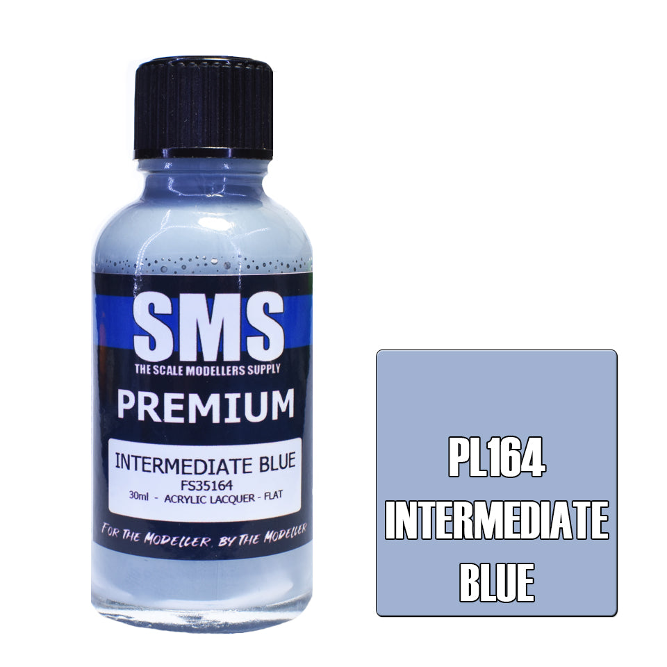 Air Brush Paint 30Ml Premium Intermediate Blue  Acrylic Lacquer Scale Modellers Supply