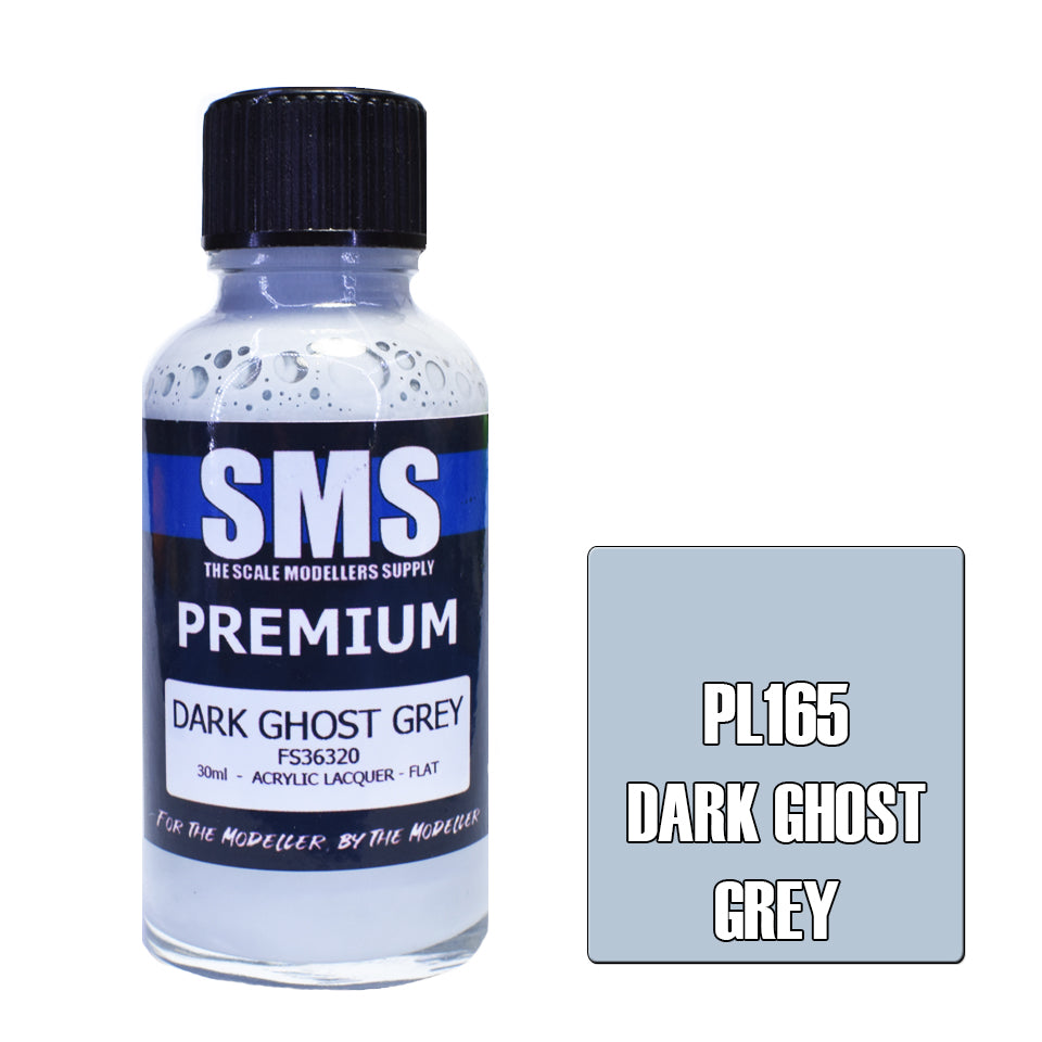 Air Brush Paint 30Ml Premium Dark Ghost Grey Acrylic Lacquer Scale Modellers Supply