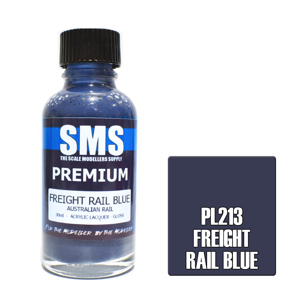 Air Brush Paint 30Ml Premium Freight Rail Blue Acrylic Lacquer Scale Modellers Supply