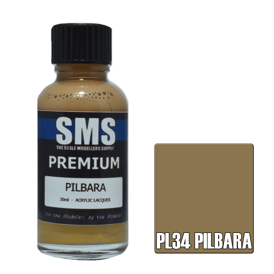 Air Brush Paint 30Ml Premium Pilbara  Acrylic Lacquer Scale Modellers Supply