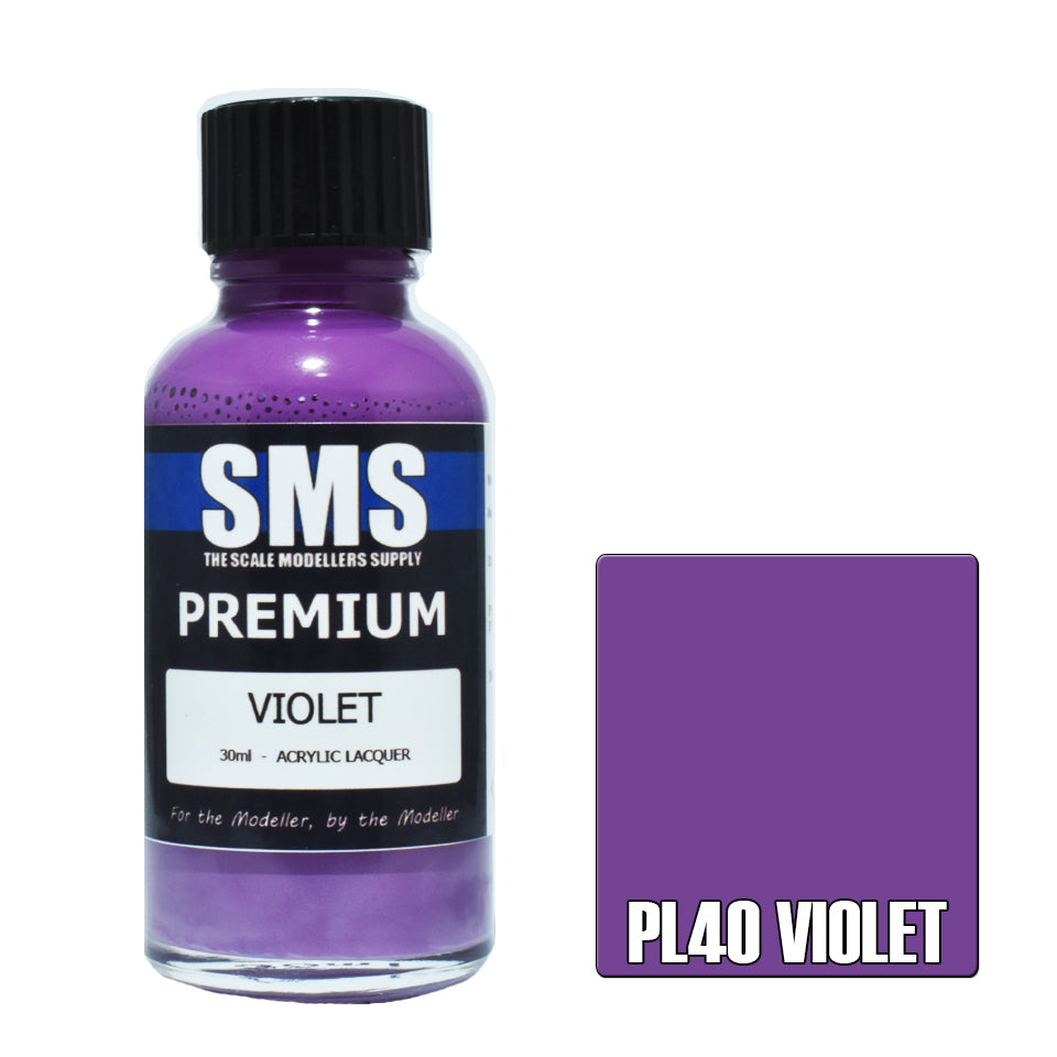 Airbrush Paint 30Ml Premium Violet Acrylic Lacquer Scale Modellers Supply