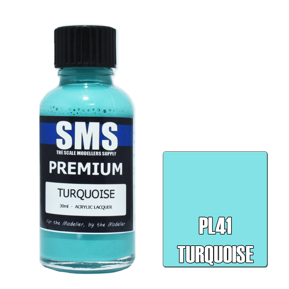 Airbrush Paint 30Ml Premium Turquoise Acrylic Lacquer Scale Modellers Supply